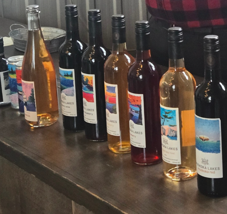 Wine tasting at Muskoka Lakes Winery
