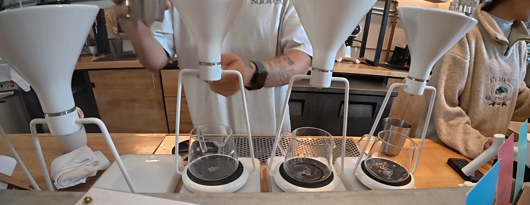 Pour-over at Subtext Coffee Roasters